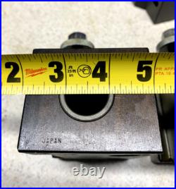 Machinist Tools Yuasa Quick Change Tool Post Holder 740-400 & 5 Holders (NOS)