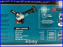 Makita X-Lock Angle Grinder LXT Brushless Quick Change AFT 4.5 5 XAG25Z Tool