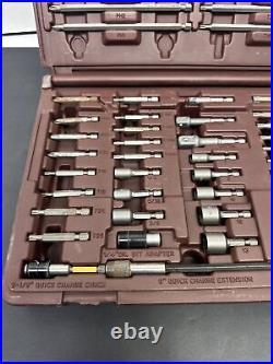 Matco Tools 50 Piece Quick Change Bit Set MQC50 With Case MISSING 1 PIECE