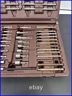 Matco Tools 50 Piece Quick Change Bit Set MQC50 With Case MISSING 1 PIECE
