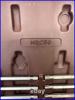 Matco Tools 50 Piece Quick Change Bit Set MQC50 With Case MISSING 1 PIECE