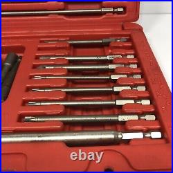 Matco Tools Rare MQC34C 34 Piece Quick Change Bit 1/4 Shank Chuck Bits Torx