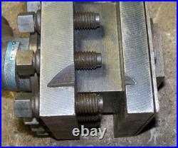 McCrosky 5-1/2 Quick Change Tool Post Holder Metal Lathe, 4-Way, 5.5, 11.55