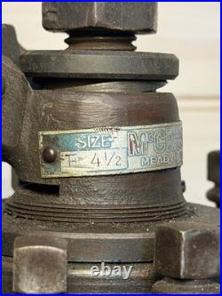 McCrosky Size E 4 1/2 4 Side Quick Change Lathe Tool Post Machinist Tools