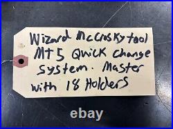 McCrosky Tool Wizard Quick Change Master & 18 Holders Radial Arm Drill or Lathe McCrosky Tool Wizard Quick Change Master & 18 Holders Radial Arm Drill or Lathe