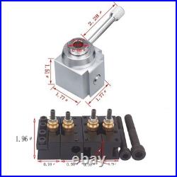 Mini Lathe Quick Change Tool Post & Holders Multifid Tool Holder Kit Set for