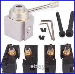 Mini Lathe Quick Change Tool Post & Holders Multifid Tool Holder Kit Set for Tab