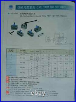 Multifix Quick Change Tool Post E5 with 2 PCS ED20100 For 200-400mm Lathe 8-16