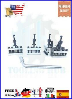 NEW 5 Pieces Set T37 Quick-Change Toolpost Myford ML7 Wooden Box
