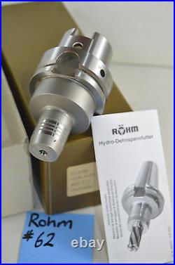 NEW Röhm HSK A63 6mm x 80mm Hydraulic Tool Holder Endmill Quick Change HSK63