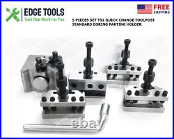 NEW T51 Quick Change Toolpost Standard Boring Parting Holder Set 5 Pcs TOOLS USA