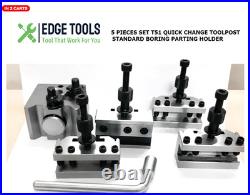 NEW T51 Quick Change Toolpost Standard Boring Parting Holder Set 5 Pcs TOOLS USA