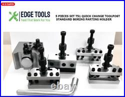 NEW T51 Quick Change Toolpost Standard Boring Parting Holder Set 5 Pcs TOOLS USA