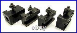 NICE! DORIAN SD35CXA QUICK CHANGE LATHE TOOL POST + 4 HOLDERS 14 to 17 SWING