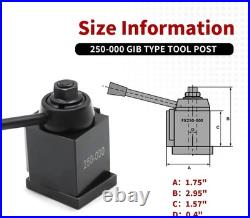 Nakkaa 250-000 OXA Quick Change Tool Post Set for 6 to 8 Inch Lathe Swing
