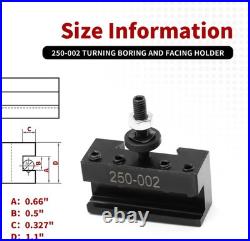 Nakkaa 250-000 OXA Quick Change Tool Post Set for 6 to 8 Inch Lathe Swing