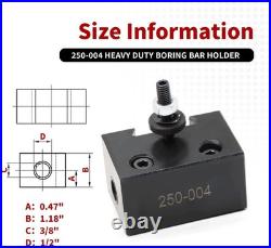Nakkaa 250-000 OXA Quick Change Tool Post Set for 6 to 8 Inch Lathe Swing