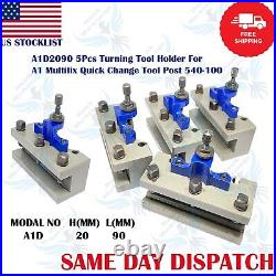New Multifix Tools 40 Position Mini Lathe Quick Change Tool Post Holders 5Pc Set New Multifix Tools 40 Position Mini Lathe Quick Change Tool Post Holders 5Pc Set