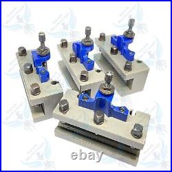 New Multifix Tools 40 Position Mini Lathe Quick Change Tool Post Holders 5Pc Set New Multifix Tools 40 Position Mini Lathe Quick Change Tool Post Holders 5Pc Set