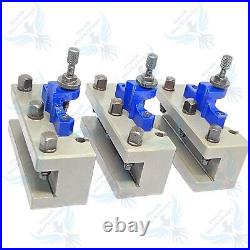 New Multifix Tools 40 Position Mini Lathe Quick Change Tool Post Holders 5Pc Set New Multifix Tools 40 Position Mini Lathe Quick Change Tool Post Holders 5Pc Set