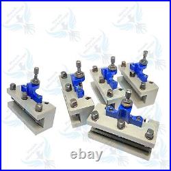 New Multifix Tools 40 Position Mini Lathe Quick Change Tool Post Holders 5Pc Set New Multifix Tools 40 Position Mini Lathe Quick Change Tool Post Holders 5Pc Set
