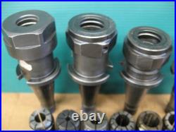 Nmtb40 Quick Change Tool Holders 4 Pcs Erickson, Parlec + 12 Tg-100 Collets