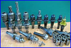 Nmtb40 Quick Change Tool Holders Lot 17pcs Endmill Holders Criterion Collets Nmtb40 Quick Change Tool Holders Lot 17pcs Endmill Holders Criterion Collets