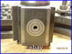 OLDER ALORIS AX QUICK CHANGE METAL LATHE TOOL POST With 11 AX AXA ALORIS HOLDERS