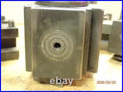 OLDER ALORIS AX QUICK CHANGE METAL LATHE TOOL POST With 11 AX AXA ALORIS HOLDERS