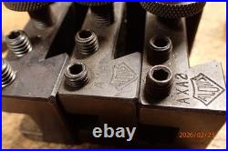 OLDER ALORIS AX QUICK CHANGE METAL LATHE TOOL POST With 11 AX AXA ALORIS HOLDERS