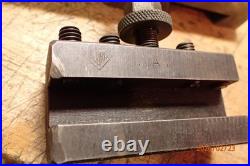 OLDER ALORIS AX QUICK CHANGE METAL LATHE TOOL POST With 11 AX AXA ALORIS HOLDERS