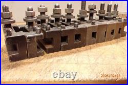 OLDER ALORIS AX QUICK CHANGE METAL LATHE TOOL POST With 11 AX AXA ALORIS HOLDERS