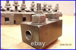 OLDER ALORIS AX QUICK CHANGE METAL LATHE TOOL POST With 11 AX AXA ALORIS HOLDERS