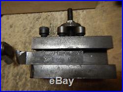 OLDER ARMSTRONG QUICK CHANGE TOOL POST TURRET With HOLDERS FOR METAL LATHE