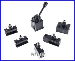 OXA Wedge Type Quick Change Tool Post Set for Mini Lathe, 6-9 Inch Swing, 6 Pcs