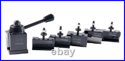 OXA Wedge Type Quick Change Tool Post Set for Mini Lathe, 6-9 Inch Swing, 6 Pcs