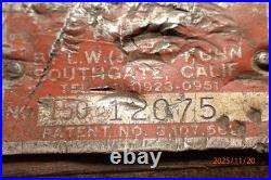 Older Kdk Small Metal Lathe Quick Change Tool Post Turret