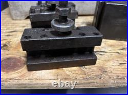 PHASE II 250-444 400 Wedge Type Quick Change Tool Post Set With 5 Holders