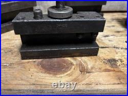 PHASE II 250-444 400 Wedge Type Quick Change Tool Post Set With 5 Holders