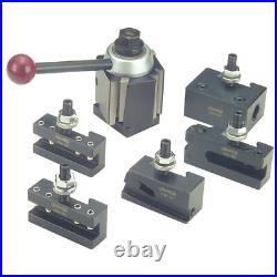 PHASE II 251-555 500 Wedge Type Quick Change Tool Post Set