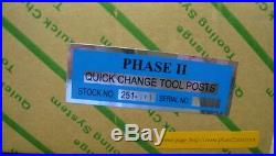 Phase 2 II Quick Change Tool Post Set 5 Holders Wedge Style 251-111 Aloris AXA