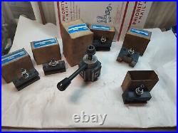 Phase 2 II Quick Change Tool Post Set 5 Holders Wedge Style 251-222 Aloris BXA Phase 2 II Quick Change Tool Post Set 5 Holders Wedge Style 251-222 Aloris BXA