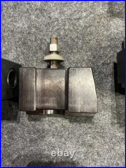 Phase II (2) Quick Change Tool Post Stock No. 250-222 With 3 Attachment Tools