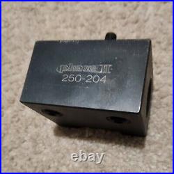 Phase II Lathe Quick Change Tool Post Holder #250-200 With 4 Tool Holders Phase II Lathe Quick Change Tool Post Holder #250-200 With 4 Tool Holders