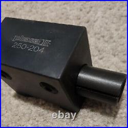 Phase II Lathe Quick Change Tool Post Holder #250-200 With 4 Tool Holders Phase II Lathe Quick Change Tool Post Holder #250-200 With 4 Tool Holders