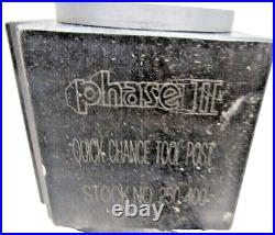 Phase II Quick Change Tool Post Lathe Swing 14-20 Stock NO. 250-400