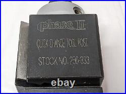 Phase II Wedge Type Quick Change Tool Post 13 to 18 Lathe Swing 250-333 Phase II Wedge Type Quick Change Tool Post 13 to 18 Lathe Swing 250-333
