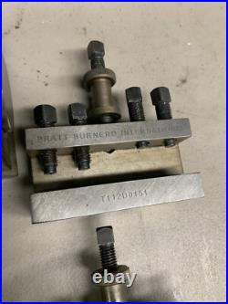 Pratt Burnerd Lathe Quick Change Tool Post Set A112D0000 Dicksons 4 Pcs Leblond