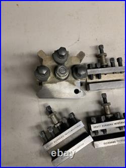 Pratt Burnerd Lathe Quick Change Tool Post Set A112D0000 Dicksons 4 Pcs Leblond