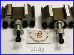 Premium Quick Change Tool Post Set for Lathe Hardened Ground 8Holders +blade